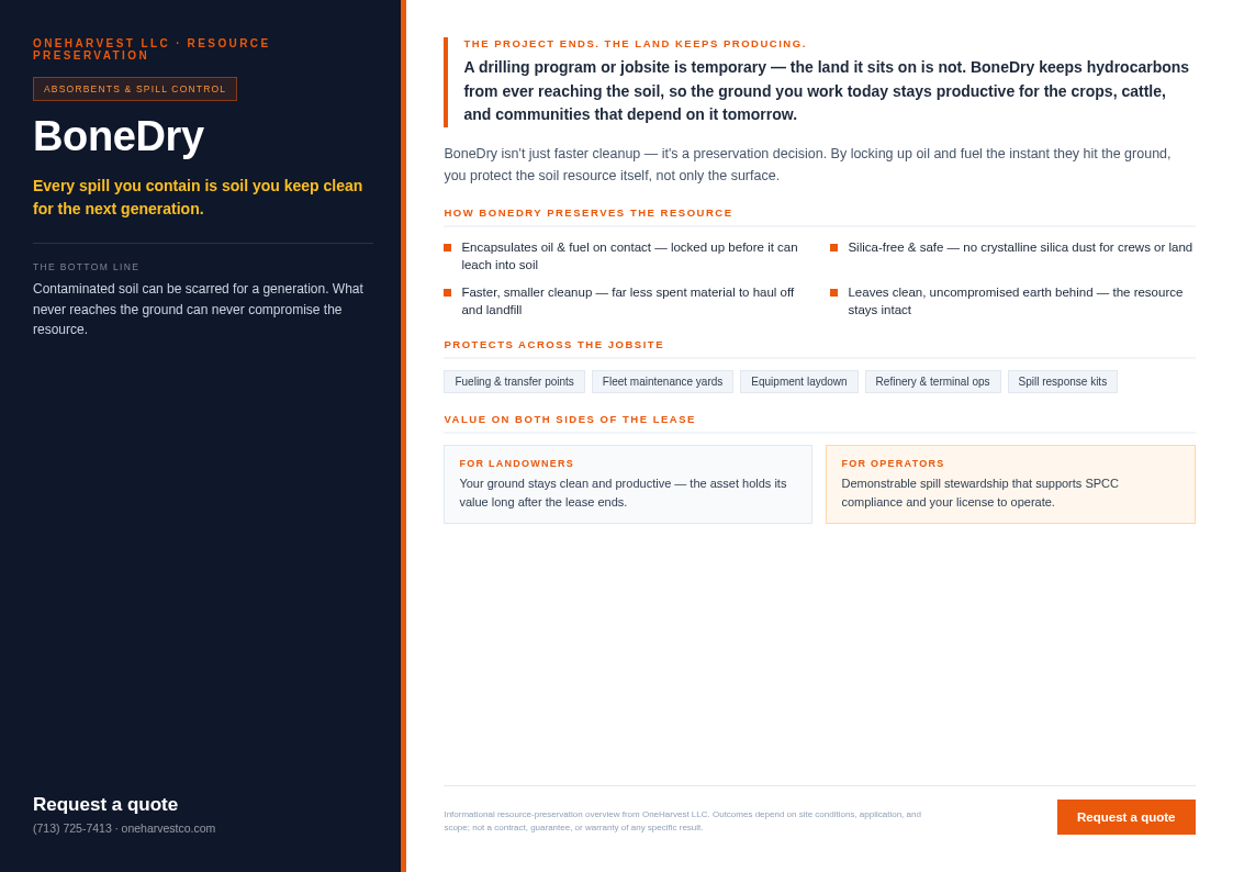Resource Preservation Flyer preview
