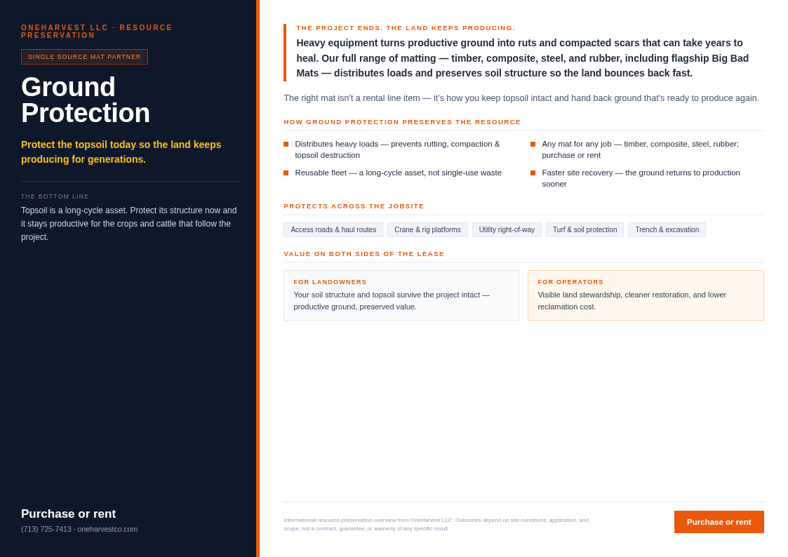 Resource Preservation Flyer preview