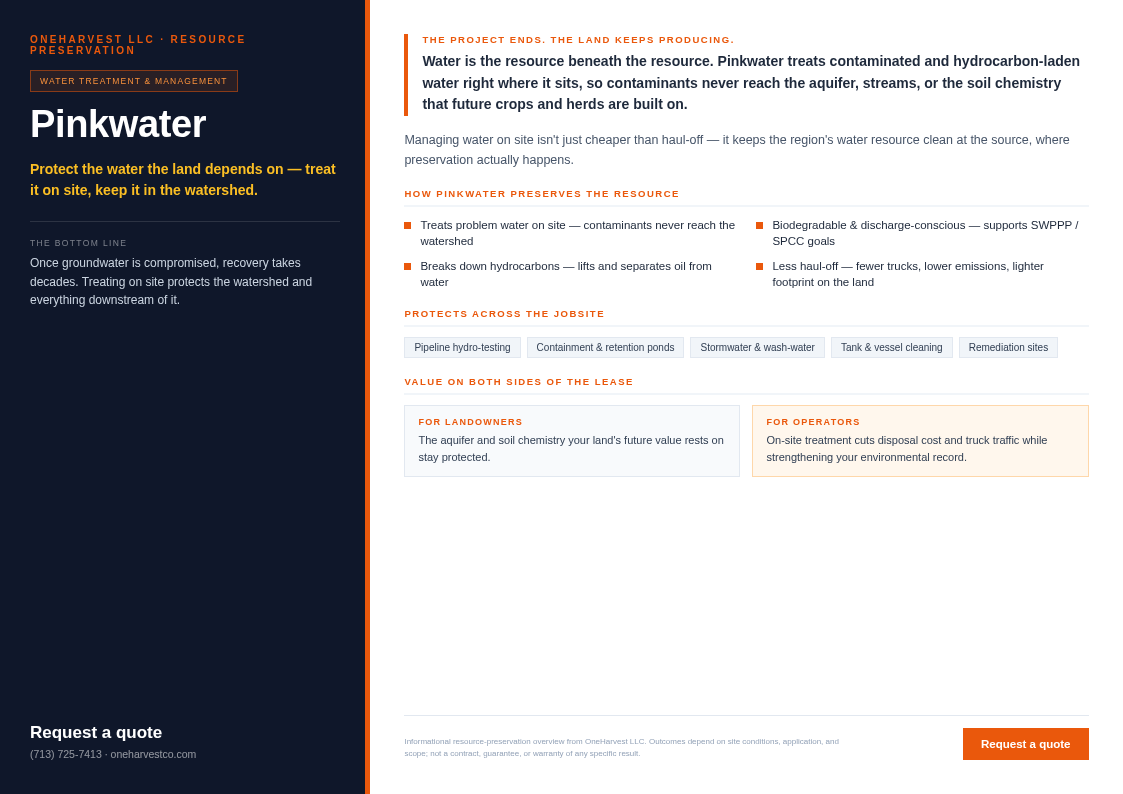 Resource Preservation Flyer preview